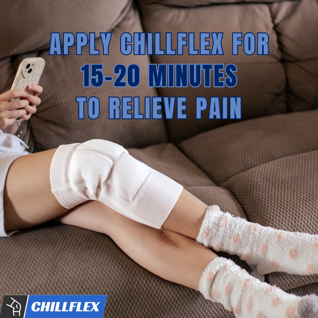 Chillflex Reusable Ice Pack Sleeves for Knee - 2 Pack Compression Sleeves for Knee Pain Relief - Great For Tendonitis, ACL, Patella, Post-Surgery Relief - Enhances Mobility & Recovery